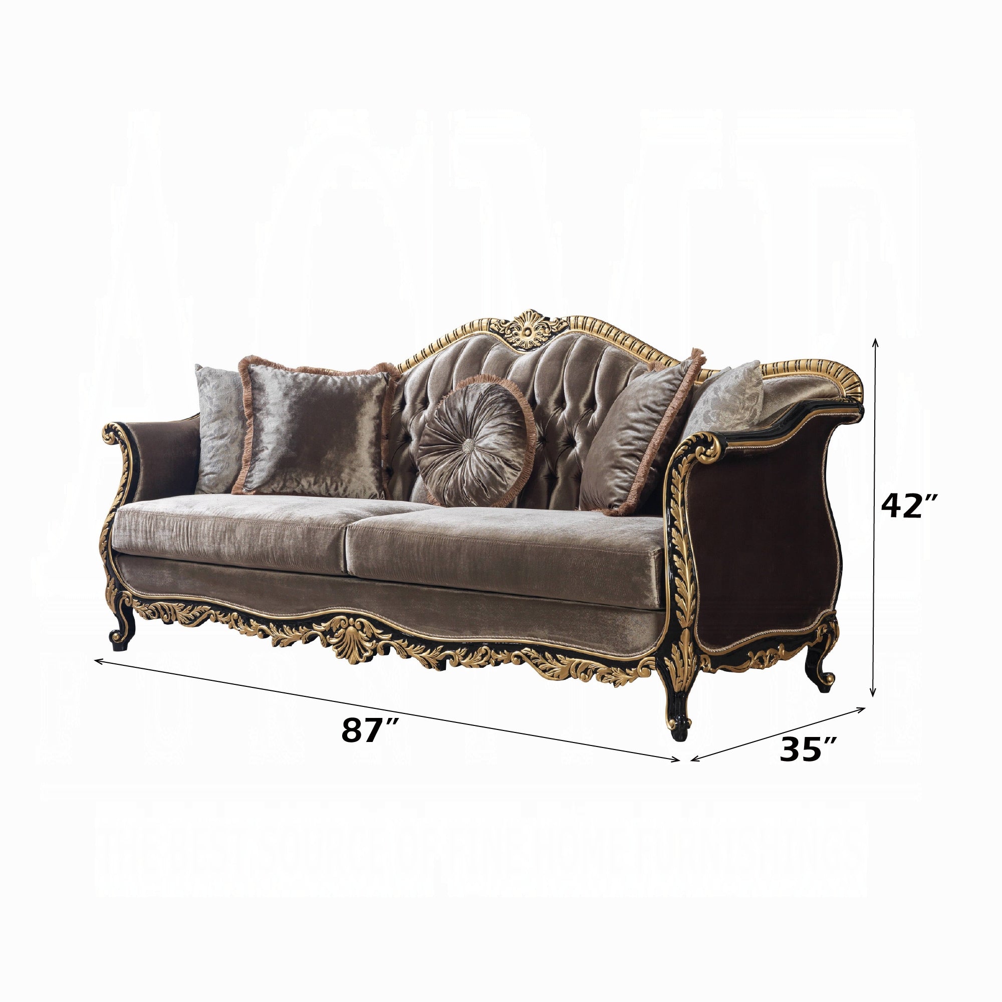 Betria Sofa W/5 Pillows