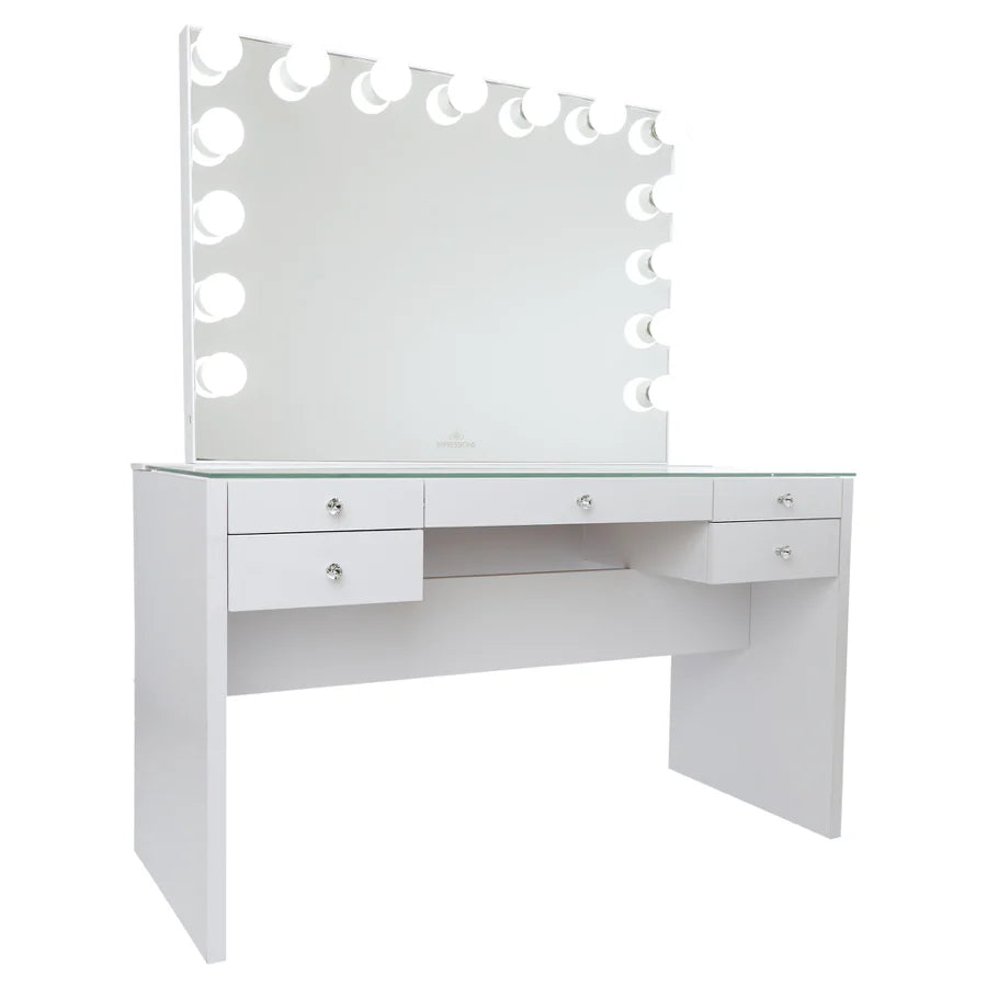 IVFT-SLAYPLUSV3TBL-BLK-N | SlayStation® Plus 3.0 Table + Glow Pro Vanity Mirror Bundle