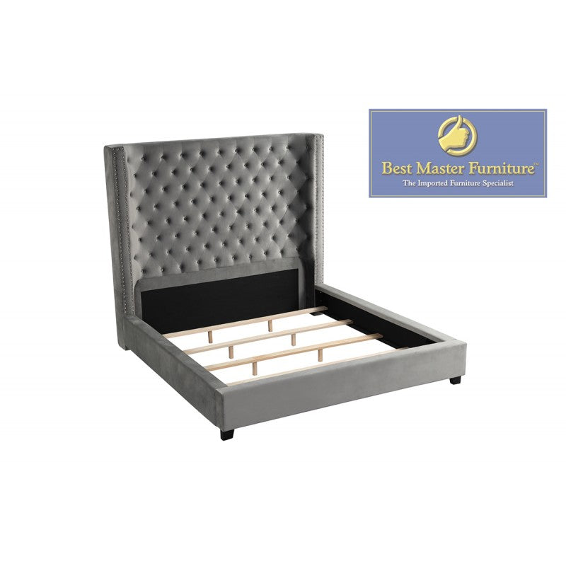 Velvet Upholstered Bed - YY139