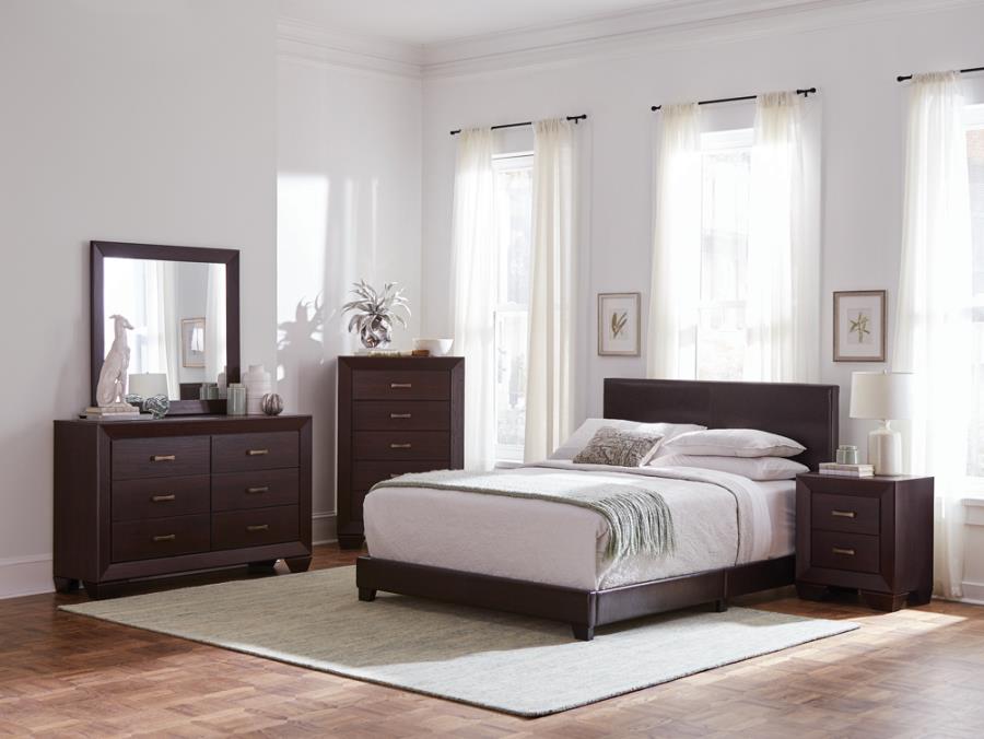 Dorian 4-piece Full Bedroom Set Brown and Dark Cocoa-300762F-S4