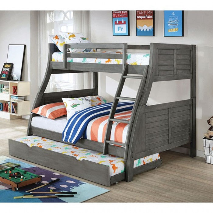 Hoopled Twin / Full Bunk Bed Frame