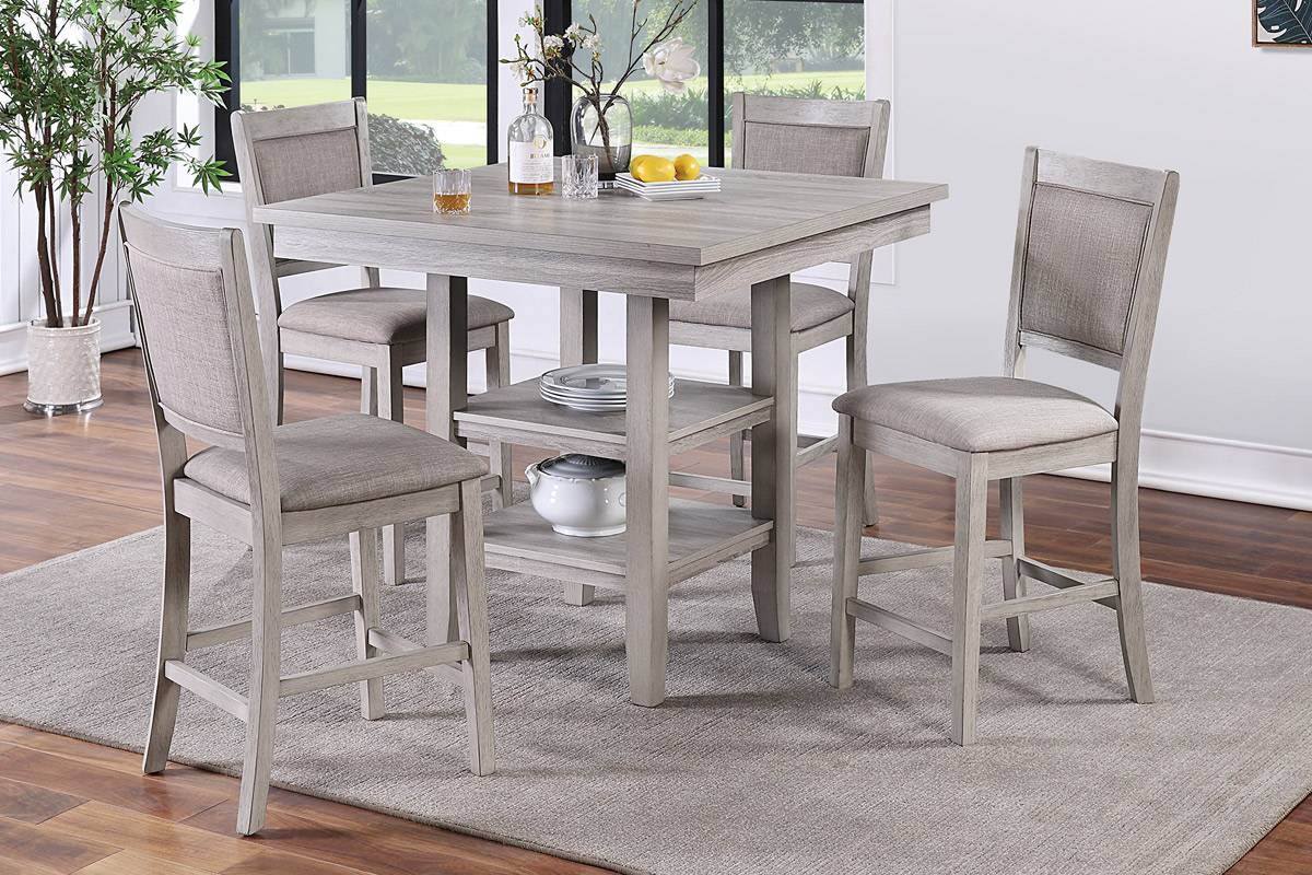 5-Pcs Counter Height Dining Set - F2604