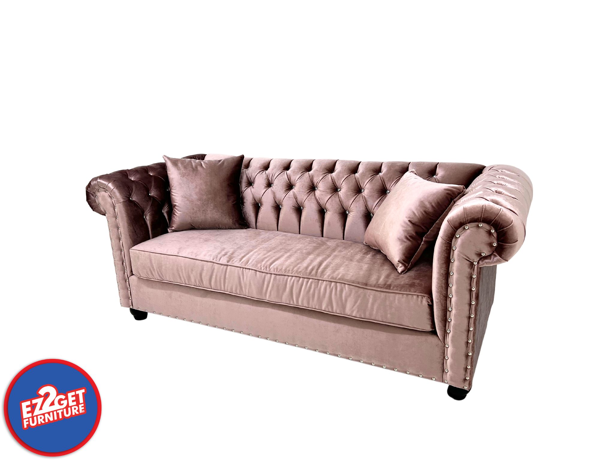 Tufted Pink Glam Sofa